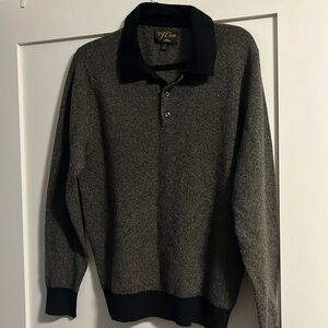 100% cashmere J Crew sweater polo